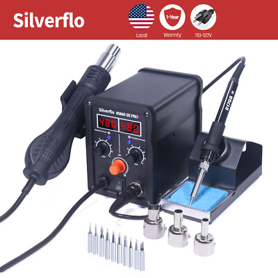 #ad 780W Soldering iron Hot Air Gun Welding Station 2 in 1 Soldering Tool kit $54.99
