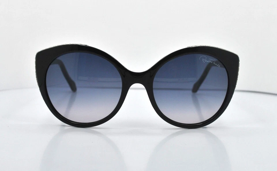 Gafas de sol Roberto Cavalli MIRAM 914S-A 01B negras redondas azules degradadas 56-19-135 Foto 2 de 3