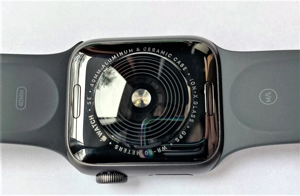 Apple Watch SE 1st Gen 40mm GPS Space Gray Aluminum M L Band