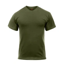 Rothco Solid Color Polyester Blend Army Military Outdoor Short Sleeve T-Shirt