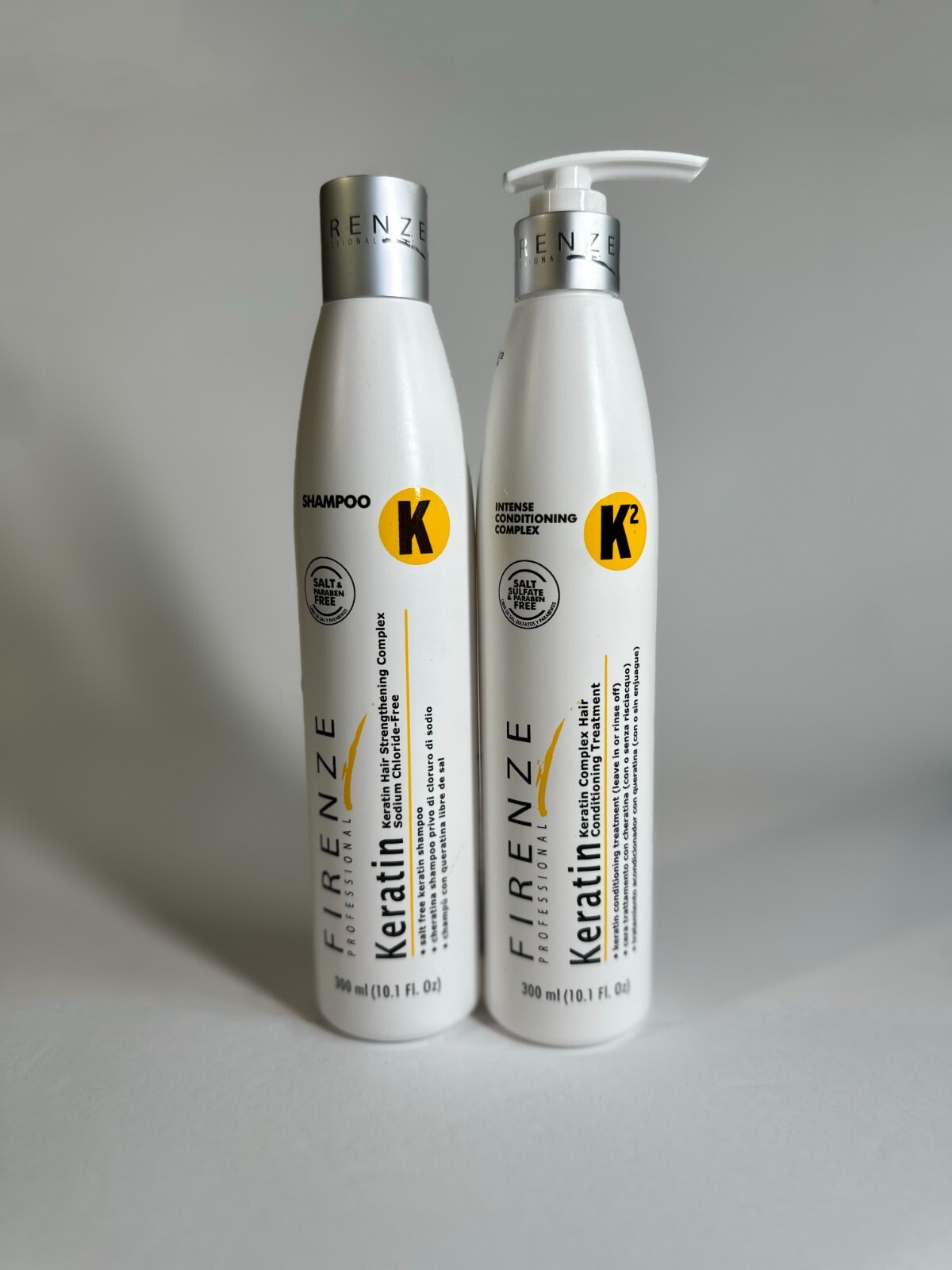 Firenze Professional Keratin Complex Shampoo + Conditioner 10.1oz