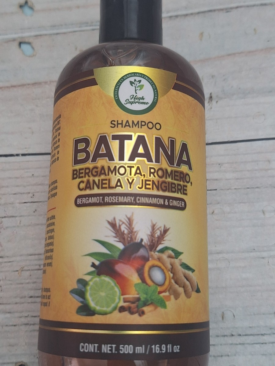 Shampoo de Batana, Romero, Bergamota, Canela y Jengibre 16.9oz