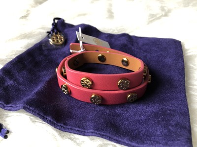 double wrap logo stud bracelet