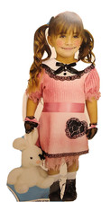 Dark Dolly Spirit costume 3T-4T Halloween Socks Dress Bow Gloves Costume New