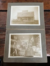 Vintage early 1900’s Happy Hardware Store Happy Texas Cabinet Card Photographs