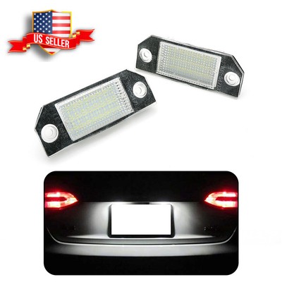 2PC For Ford Focus C-MAX 2003-2019 No Error LED Licence Number Plate Lights Lamp