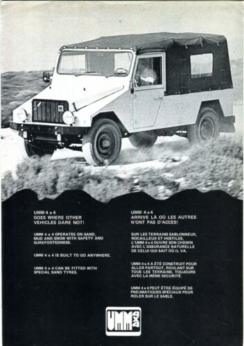UMM 4x4 sales brochure - English & French text - Picture 1 of 1
