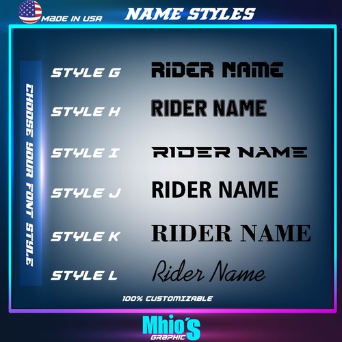 Yamaha YFZ 450R 450X Graphics kit 2014 2016 2018 to 2024 decals stickers ATV UTV - Picture 11 of 12