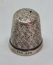 Sterling Silver 925 THE SPA Thimble 17 Full Hallmark 1928 Henry Griffith & Sons