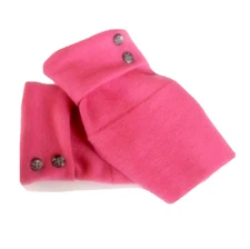 FINGERLESS GLOVES PINK 100% MERINO WOOL ONE SIZE S M L OS MITTEN ARM WARMER CUFF