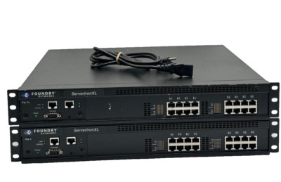 LOT OF (2) Foundry Networks ServerIronXL 16-Port Switch FBS16