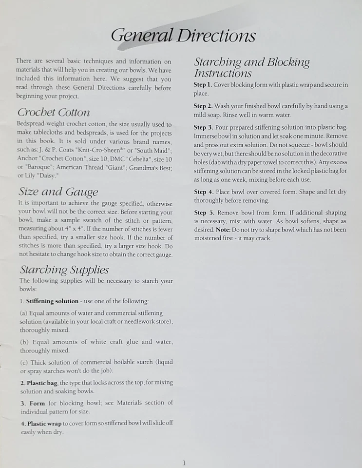 Cut Glass Bowls Crochet Patterns By American School Of Needlework - Image 2 of 4