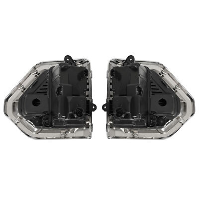 SEBLAFF LED Fog Lights With Chrome Bezels For GMC Sierra 1500 Denali 2019-2022 (Pair)