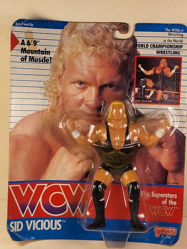1990 SID VICIUS WCW Galoob Mint in Near Mint Actio...