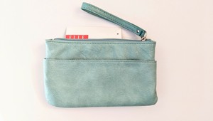 mint green clutch bag