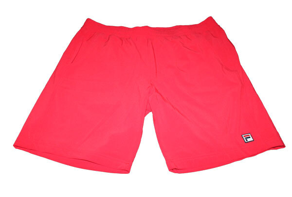 T) PANTALONI DA TENNISS PANTALONCINI ROSSI SANTANA FILA taglia 56 2XL NUOVI