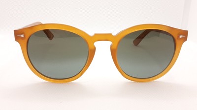 AHLEM St. Germain Peach Acetate Sunglasses Grey Gradient Lens 49 