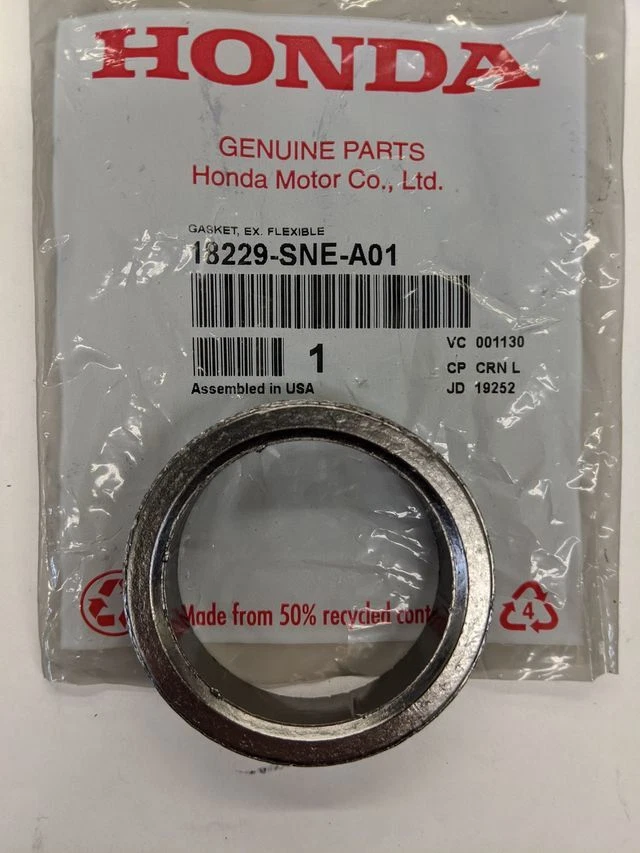 Junta de tubo de escape original Honda 18229-SNE-A01 Foto 2 de 3