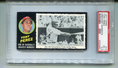 1971 Topps Greatest Moments Tony Perez #14 Cincinnati Reds PSA 5.5
