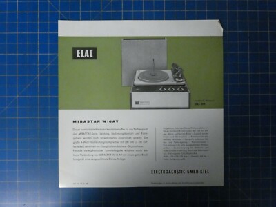 ELAC Mirastar W16AV Prospekt H12630