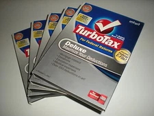 Turbotax 2008 Deluxe version (Federal Only). New. 5 lot Turbo Tax 2008
