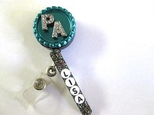 ID BADGE RETRACTABLE REEL MAGNET OR CLIP, PA,NURSE,MEDICAL,PEDIATRIC,ICU,NICU