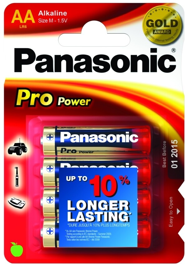Thumbnail - Panasonic Pro Power Gold Aa Lr6 Mignon Batterie 1,5v 4er-blister