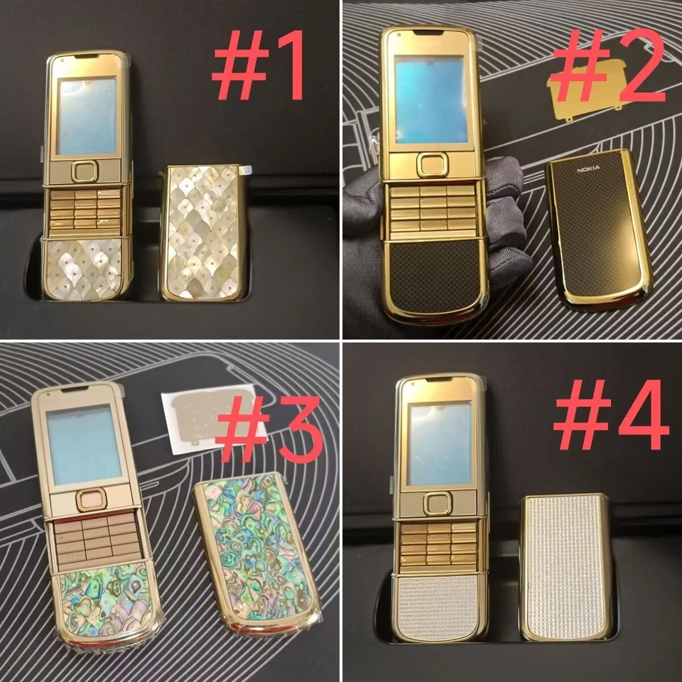 LUJO RARO Nokia 8800 Oro Arte 8800e-1 Piezas Teléfono Móvil Carcasa Fundas Estuches Foto 2 de 4