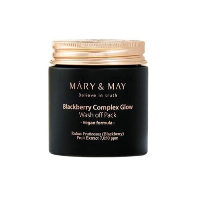 Mary & May Blackberry Complex Glow Wash Off Maske 125g *UK-VERKÄUFER*
