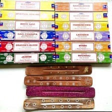 ?? Satya Incense Sticks Nag Champa  Incense Joss 15g option Incense Stick holder