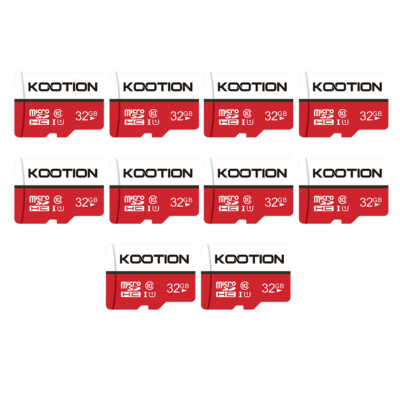 Kootion Micro SD 32GB 10PCS U1 Class 10 Memory Stick Micro SDHC SD Card TF Cards