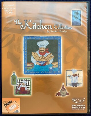 OESD The Kitchen Collection 784 Embroidery Machine Designs Disk & CD HUS Format