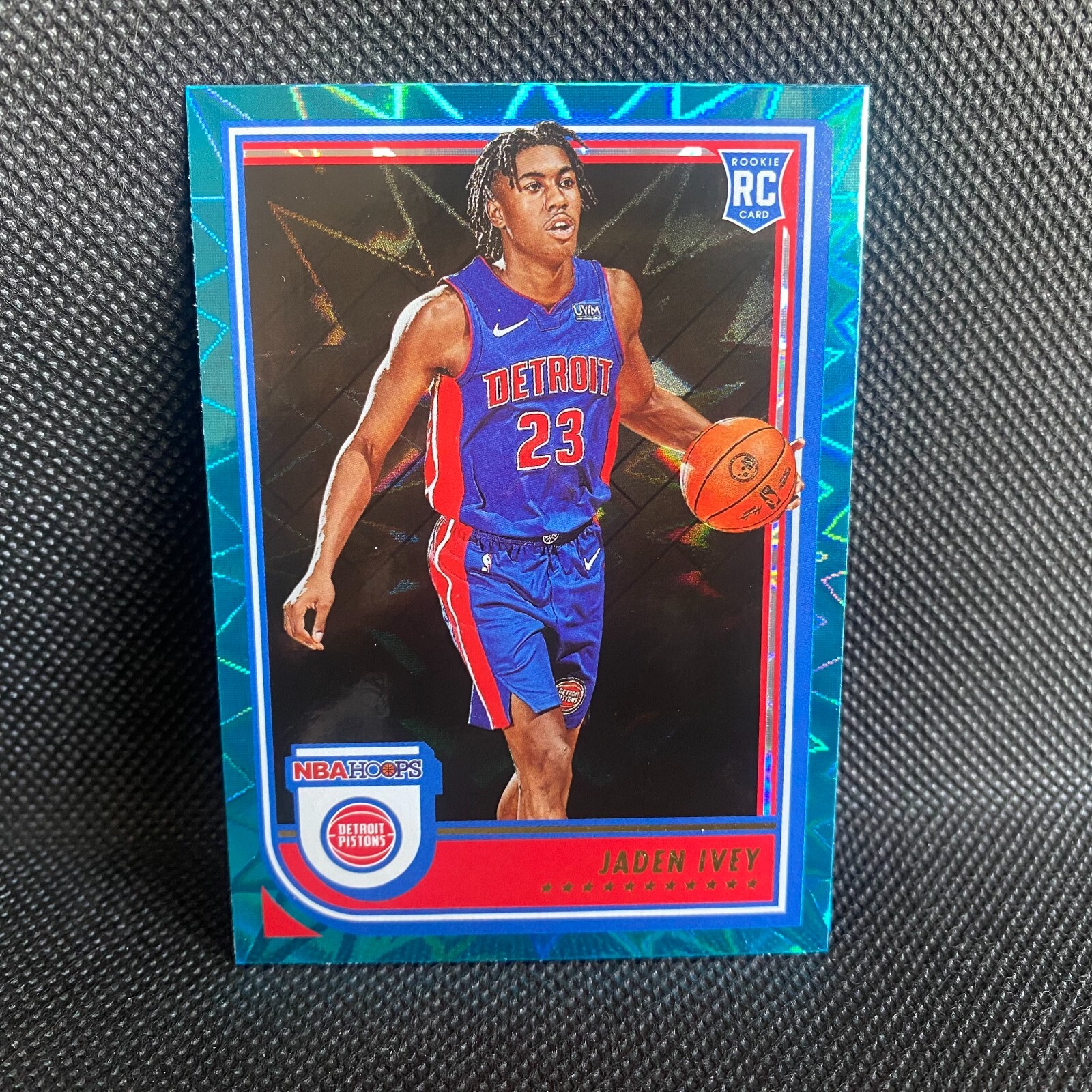 2022-23 Panini NBA Hoops JADEN IVEY Teal Explosion Rookie RC #235 PISTONS