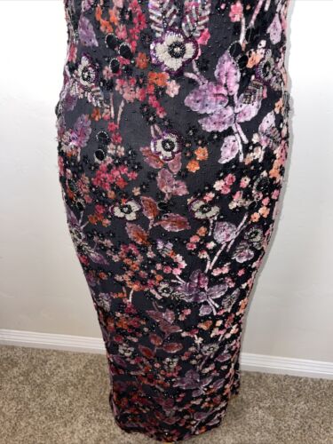 Badgley Mischka Sequin Beaded Embellished Cocktail Dress Size 2 - Picture 3 of 8