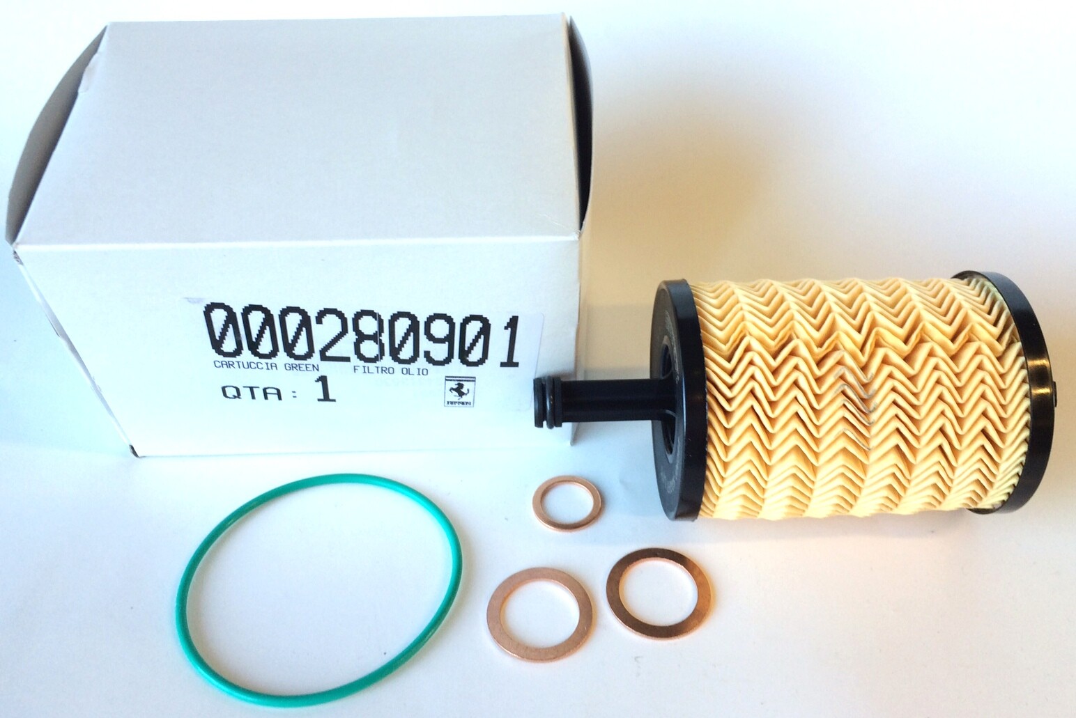 Ferrari 458 &Cal T(Early)* Oil Filter Kit 280901KIT W/washers  Algar Ferrari 