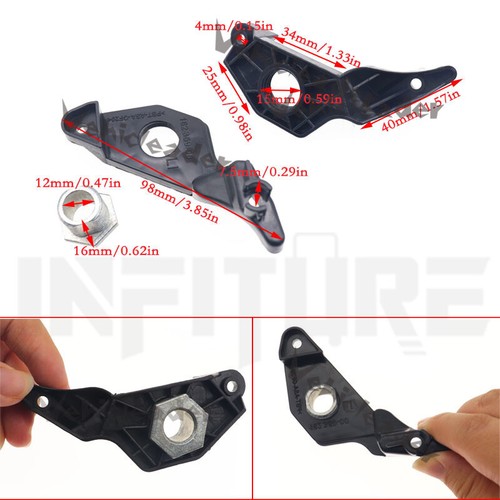 4PCS Front Headlight Repair Kit Bracket Clip For BMW 5 Serie E60 E61 63126949634 - Picture 9 of 12