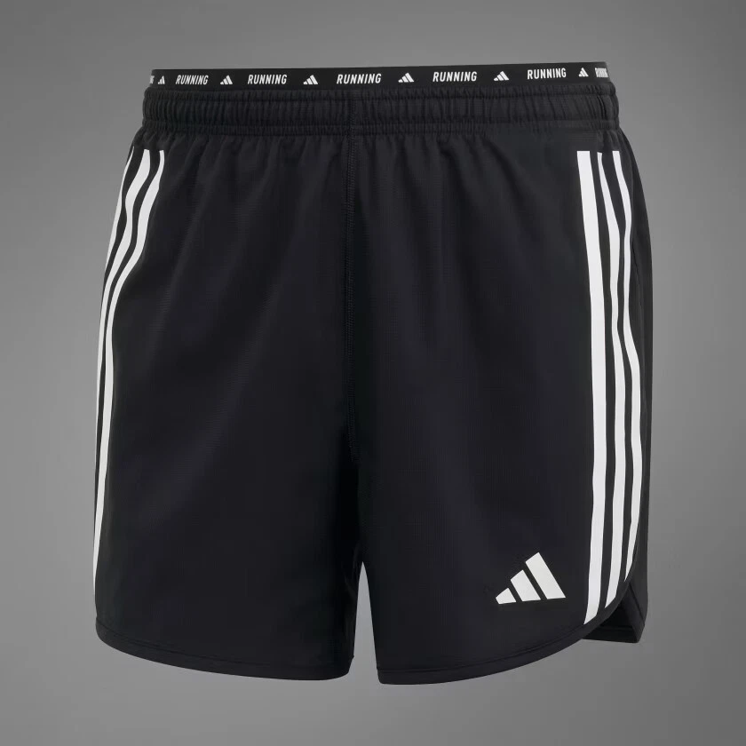 Pantalones Cortos Adidas Para Hombre Own The Run 7" 3 Rayas AEROREADY IQ3814 Foto 2 de 4