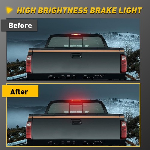LED 3rd Third Brake Light For 1999-2016 Ford F250 Super Duty F350 F450 F550Cargo - Picture 10 of 12