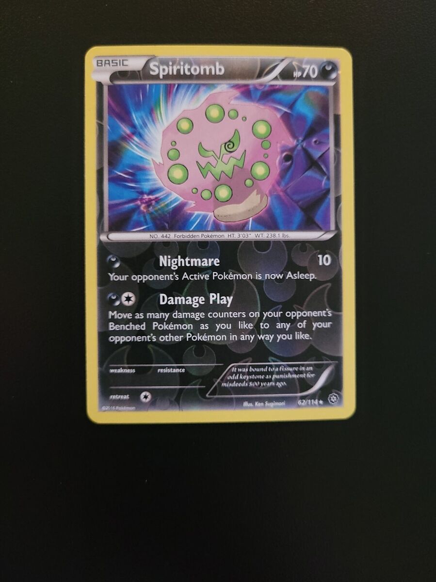 Pokémon TCG Spiritomb Steam Siege 62/114 Reverse Holo Rare