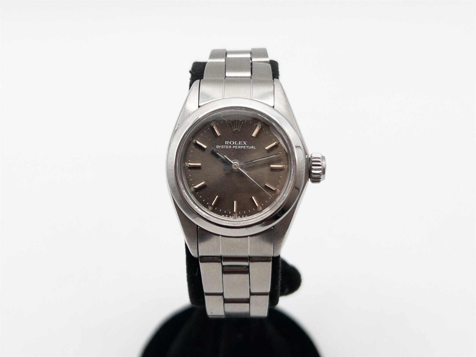 Vintage Rolex Oyster Perpetual Chocolate Dial SS Ladies Watch Serviced $8000