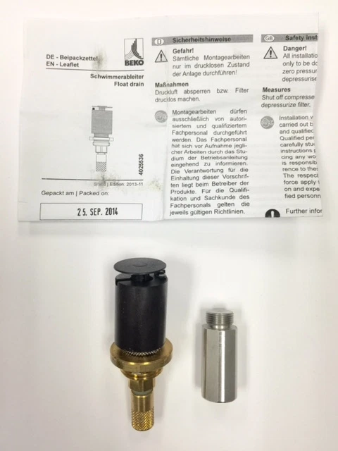 FAD050A, 4025536 BEKO CLEARPOINT FLOAT DRAIN INCL. ASSEMBLING/DISASSEMBLING TOOL