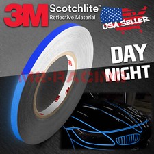 3M Blue Reflective Tape Safety Self Adhesive Striping Sticker 150FT Roll 1cm