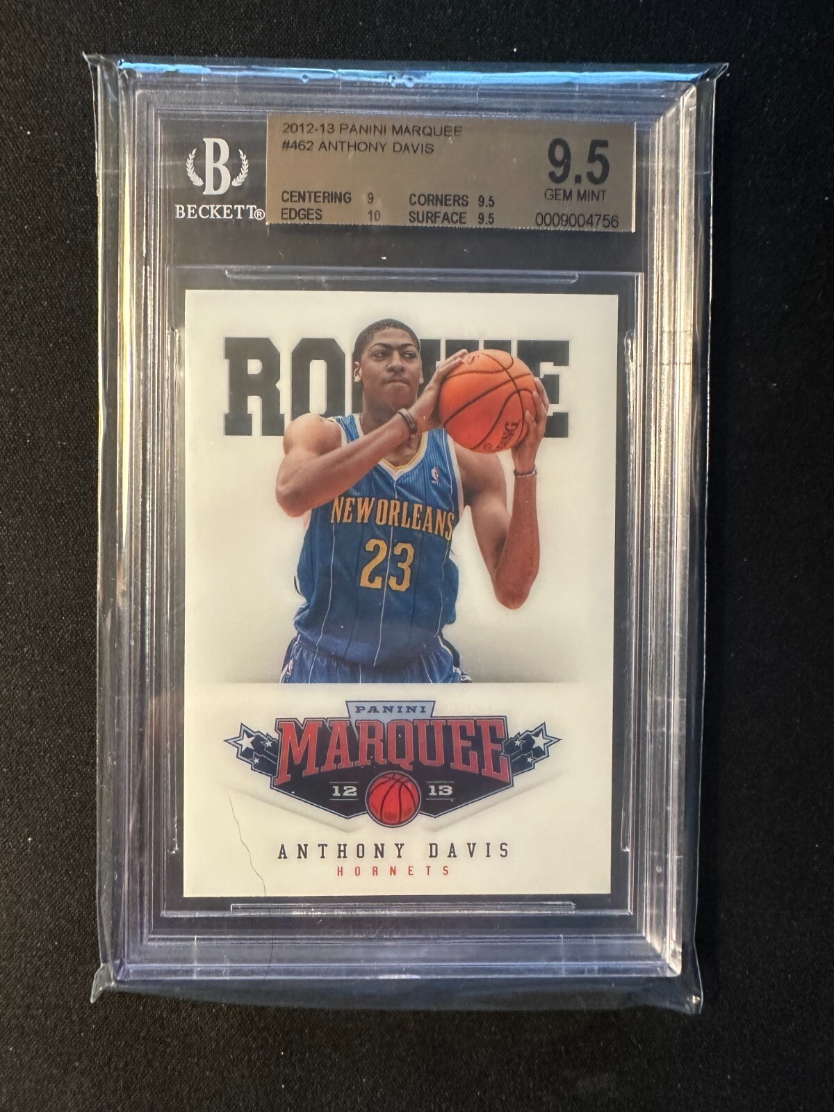 2012-13 Panini Marquee Anthony Davis #462 BGS 9.5 GEM MINT Rookie RC