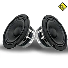 BRM4v2 High Quality 4" Metal basket Mid-range speakers 8 ohm 100RMS Sold as Pair