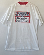 VTG Men's BUDWEISER King of Beers T-Shirt Adult SZ X-Large XL USA Made Single