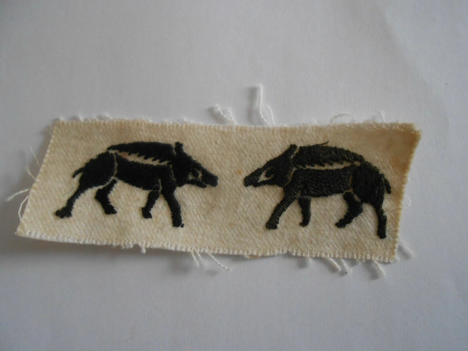 pair hampshire county division cloth formation signs military patches uncut