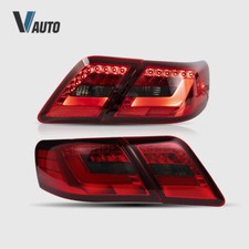 VLAND LED Tail Lights Fits For 2007-2011 Toyota Camry Red Smoke Lens Rear Lights