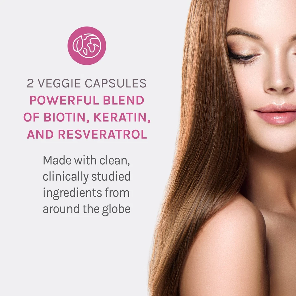 Potenciador capilar de queratina Reserveage con biotina - Suplemento de queratina con biotina... Foto 4 de 4
