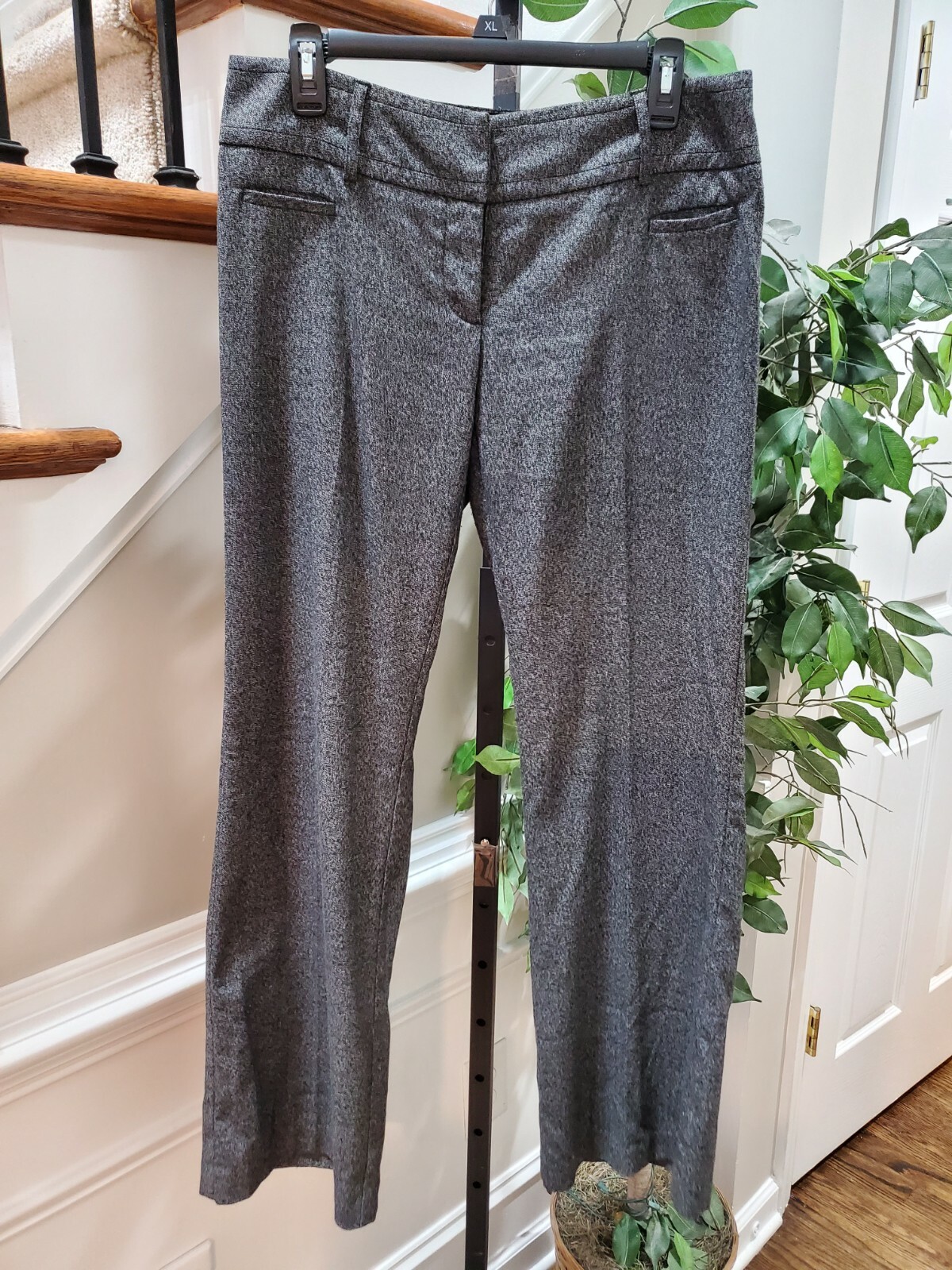 APT.9 Women's Solid Gray Polyester & Rayon Mid Ri… - image 11