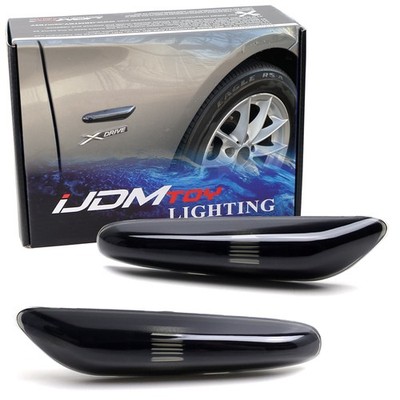 Euro Smoked Lens Front Fender Side Marker Housings For BMW 1 3 5 Series X3, etc